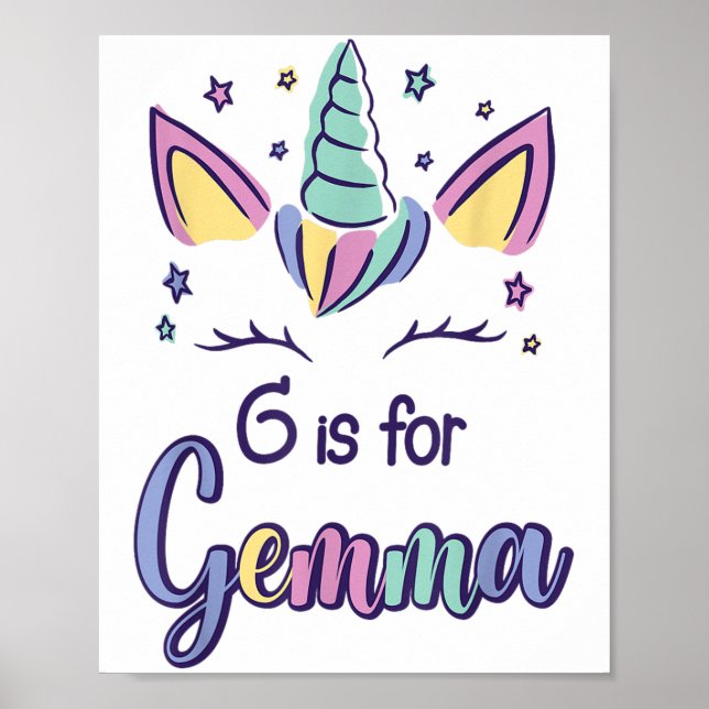 First Name Gemma D G Is For Gemma  Poster (Vorne)