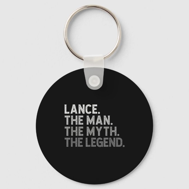 First Name Lance The Man Myth Legend D Funny  Schlüsselanhänger (Vorderseite)