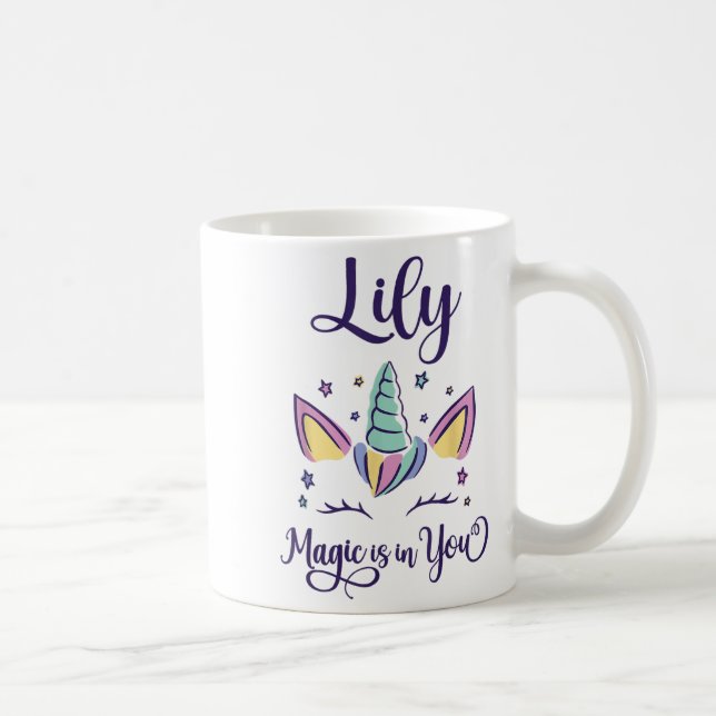 First Name Lily D Lily  Kaffeetasse (Rechts)