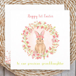 First Oaster Pink Bunny Girl Grandtochter Karte