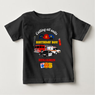 First Responder Birthday Boy Shirt