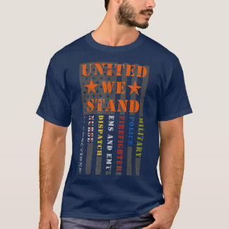 First Responder Hero Flag Military Police Fire T-Shirt