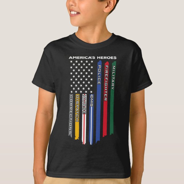 First Responder - Nur der Militärische Feuerwehrma T-Shirt (Vorderseite)