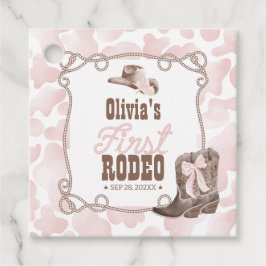 First Rodeo 1st Birthday Dusty Pink Geschenkanhänger