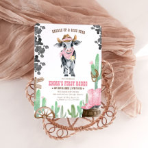 First Rodeo 1st Birthday Little Cowgirl