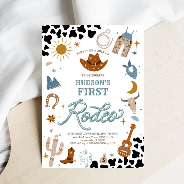 First Rodeo Birthday Invitation (Créateur téléchargé)