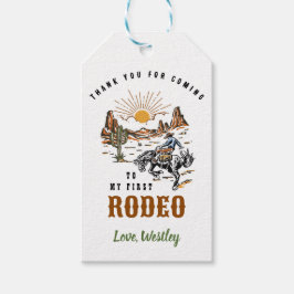 First Rodeo Boy Birthday Geschenkanhänger