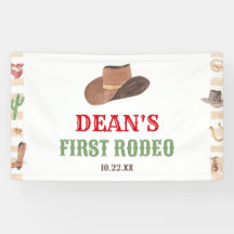 First Rodeo Cowboy 1st First Birthday Party