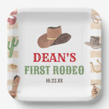 First Rodeo Cowboy 1st First Birthday Party