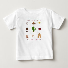 First Rodeo Cowboy Kindergeburtstag Baby T-shirt