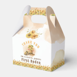 First Rodeo Neutral Southern Cowboy Birthday Gefal Geschenkschachtel