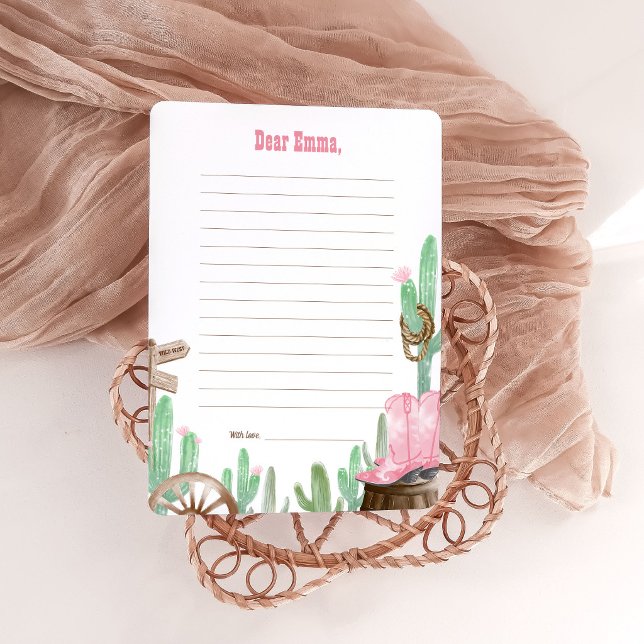 First Rodeo Pink Wild West Time Capsule Cards Einladung (Von Creator hochgeladen)