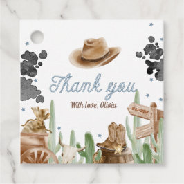 First Rodeo Rustic Wild West Geschenkanhänger