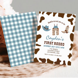 First Rodeo Western Cowboy First Birthday Einladung