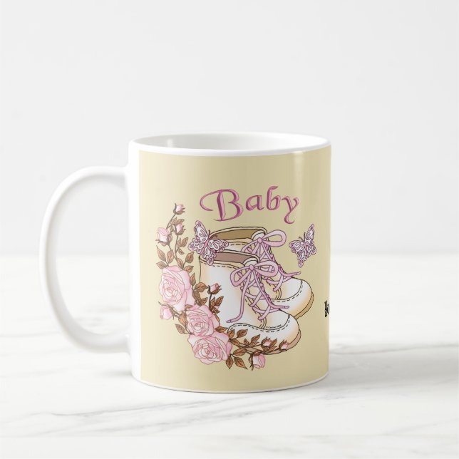 First Shoes Baby Girl Tasse (Links)