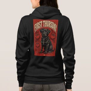 First Thursday Tomato Dog Hoodie Frauen - Farm Mar