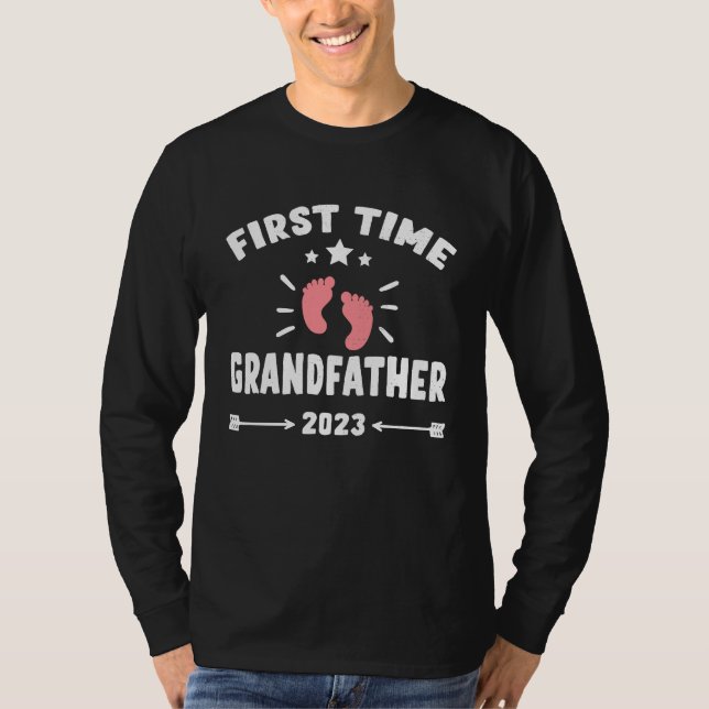 First Time Grandfather 2023 for Grandfather New Ba T-Shirt (Vorderseite)