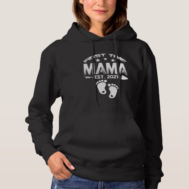 First Time Mama 2021 New Mama to be  Baby Hoodie (Vorderseite)