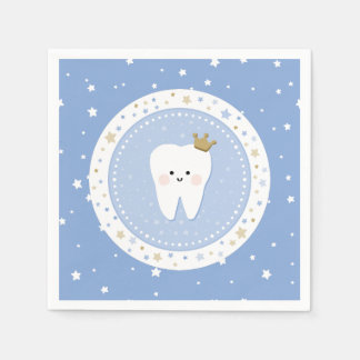First Tooth and Stars Paper Napkin Serviette