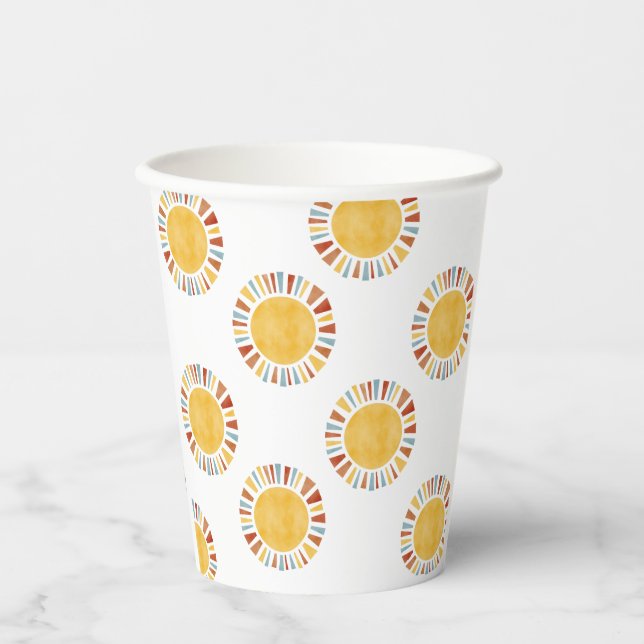 First Trip Around The Sun Invitation Pappbecher (Vorderseite)