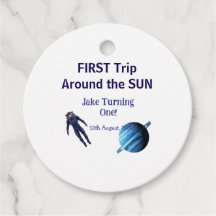 First trip around the sun planet astronaut birthda