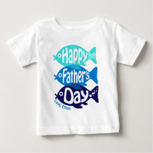 First Vathday Shirt Baby Boy Fishing T-Shirt