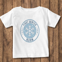 First Winter Baby Milestone Snowflake