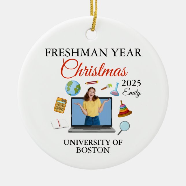 First Year At High School Ornament 2025, Freshman  (Vorne)