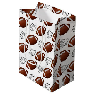 First Year Down Football Birthday  Mittlere Geschenktüte