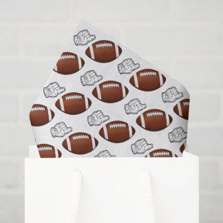 First Year Down Football Birthday  Seidenpapier