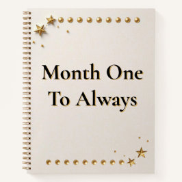First-Year Memory Keeper | Newlywed Milestone Trac Notizbuch