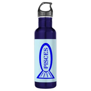 Fisces Star Schild Fisch Wasser Flasche Trinkflasche