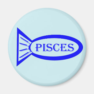 Fisces Star Sign Fish Magnet