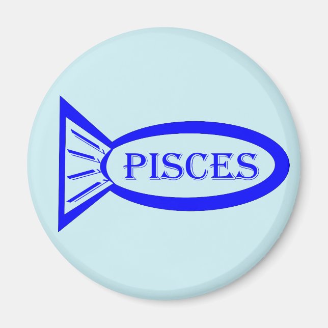 Fisces Star Sign Fish Magnet (Vorne)