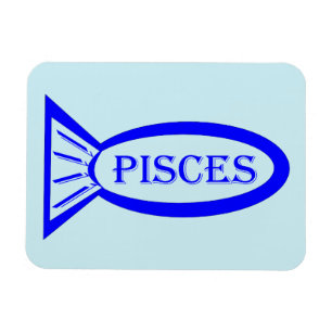 Fisces Star Sign Fish Magnet
