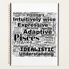 Fisces Word Cloud Zodiac Inspiration Planer