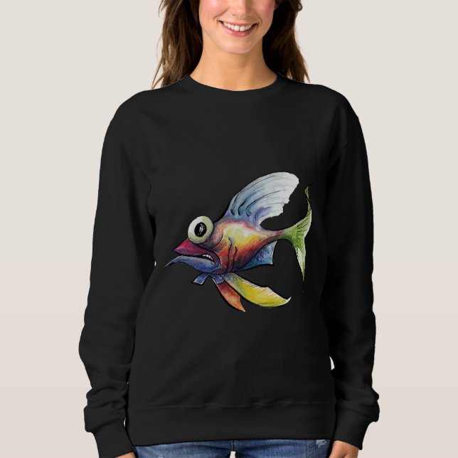 Fisch 01 sweatshirt (Vorderseite)