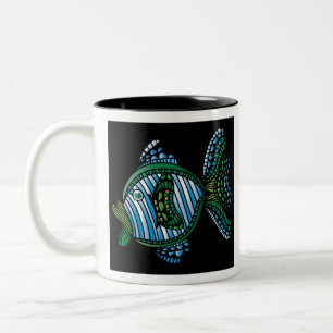 Fisch 1 zweifarbige tasse