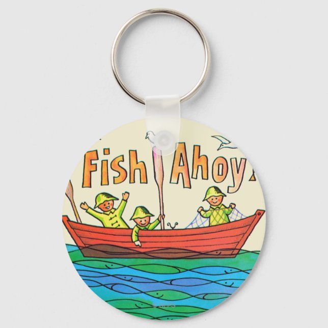 Fisch Ahoy! Schlüsselanhänger (Vorderseite)