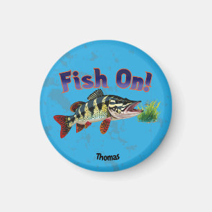 "Fisch an!" Trophäe im natürlichen Lebensraum Magnet
