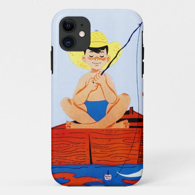 Fisch angeln Case-Mate iPhone hülle (Rückseite)