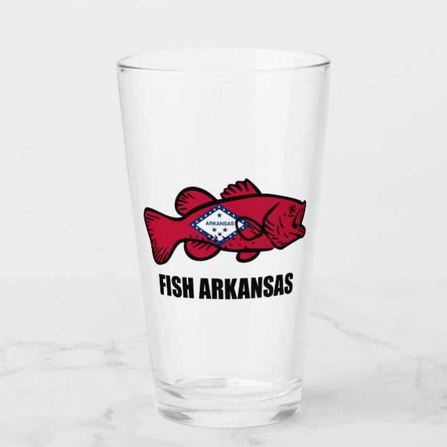 Fisch Arkansas Glas (Vorderseite)