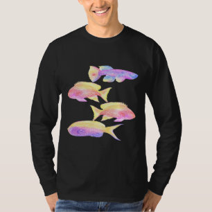 Fisch Art Multicolor Fisch Niedliche Fischkunst T-Shirt