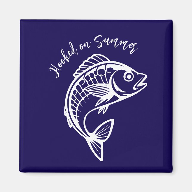 Fisch auf dem Sommer-Magnet Magnet (Vorne)