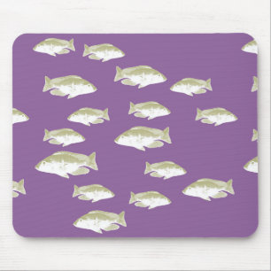 Fisch auf lila mousepad