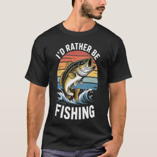 Fisch auf Musky-Farbe T-Shirt