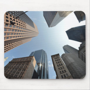 Fisch-Auge Linse des Gebäude, Boston, US Mousepad