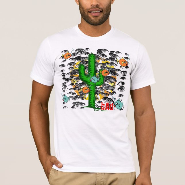 Fisch-Augen-Kaktus-Shirt T-Shirt (Vorderseite)