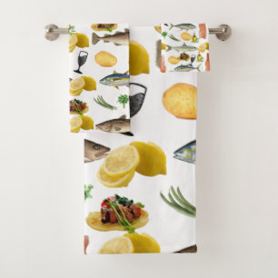 Fisch Badewanne Handtuch Sets