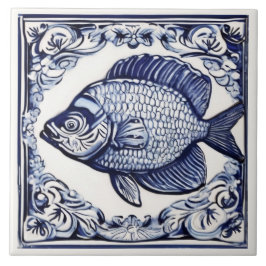 Fisch Blau und Weiß Meer und Ozean Thema Beach Hou Fliese